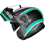Capacete Ls2 Ff908 Strobe Ii Victory - Titanium/branco/azul