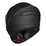 Capacete Race Tech Hit Monocolor - Preto Fosco.