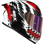 Capacete Norisk Flow Daytona - Branco/vermelho