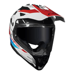 Capacete Ls2 Mx702 Pioneer Ii Namib - Branco/azul/vermelho