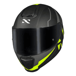 Capacete Norisk Ff802 Razor Full - Preto Fosco/amarelo