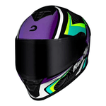Capacete Race Tech Hit Draw - Preto/roxo