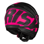 Capacete Norisk Ff802 Razor Full - Preto Fosco Rosa