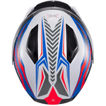 Capacete Texx Kratos Nômade - Branco/azul/vermelho