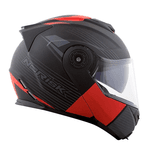 Capacete Norisk Ff345 Route Stroke - Preto Cinza Vermelho
