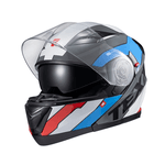 Capacete Texx Gladiator V3 Reisen - Vermelho/branco