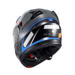 Capacete Texx Gladiator V3 Makan - Cinza/azul