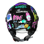Capacete Norisk Orion Sv Free - Preto/roxo