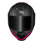 Capacete Norisk Ff802 Razor Full - Preto Fosco Rosa