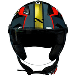 Capacete Norisk Orion R1 - Preto Vermelho Dourado
