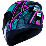 Capacete Norisk Ff802 Razor Ninja - Rosa Azul