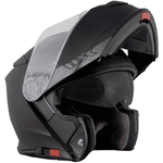 Capacete X11 - Turner - Escamoteável - Preto Fosco
