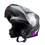 Capacete Texx Gladiator V3 Makan - Cinza/rosa