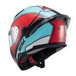 Capacete Texx Raptor Hornet - Azul/vermelho/branco