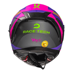 Capacete Race Tech Volt Track - Titanium Roxo.