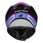 Capacete Race Tech Hit Plus - Preto/Roxo.