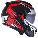 Capacete Norisk Ff345 Route Speedmax - Preto Vermelho Cinza