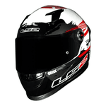 Capacete Ls2 Ff358 s Japan - Vermelho