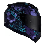 Capacete Norisk Ff802 Razor- Bloom - Preto Roxo