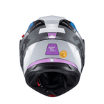 Capacete Texx Gladiator V3 Reisen - Azul/rosa/branco