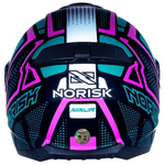 Capacete Norisk Ff802 Razor Ninja - Rosa Azul