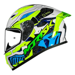 Capacete Norisk Flow Robot - Branco/amarelo