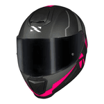 Capacete Norisk Ff802 Razor Full - Preto Fosco Rosa