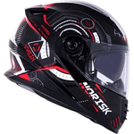 Capacete Norisk Ff302 Screen - Preto Vermelho Branco