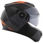 Capacete Norisk Ff345 Route Stroke - Preto Cinza Laranja