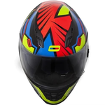 Capacete Norisk Ff302 Wizard - Preto Verde Azul