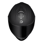 Capacete Race Tech Hit Monocolor - Preto Fosco.