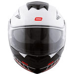 Capacete Norisk Ff345 Route Motion - Branco Preto Vermelho