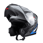 Capacete Texx Gladiator V3 Makan - Cinza/azul