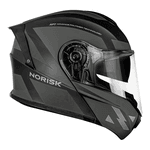 Capacete Norisk Motion Defender - Titanium Preto