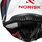Capacete Norisk Strada Ii St - Branco/azul/vermelho