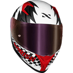 Capacete Norisk Flow Daytona - Branco/vermelho