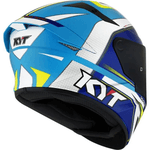 Capacete Kyt Tt Course Gran Prix - Branco Azul