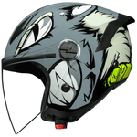 Capacete Norisk Neo Hyena - Cinza Branco