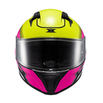 Capacete Texx Raptor Hornet - Verde/rosa/branco