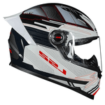 Capacete Ls2 Ff358 s Digital - Branco/preto