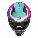 Capacete Race Tech Volt Track - Branco Rosa. 