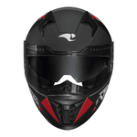Capacete Race Tech Volt Abstrak - Preto Fosco Vermelho.