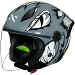 Capacete Norisk Neo Hyena - Cinza Branco
