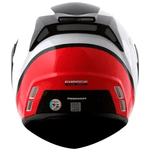 Capacete Norisk Ff345 Route Chance - Branco Vermelho Preto