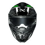 Capacete Norisk Strada Ii Fusion - Branco/preto/verde