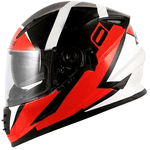 Capacete Norisk Ff302 Ridic - Preto Branco Vermelho