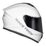 Capacete Race Tech Hit Monocolor - Branco.