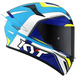 Capacete Kyt Tt Course Gran Prix - Branco Azul