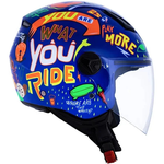 Capacete Norisk Orion Free - Azul Laranja
