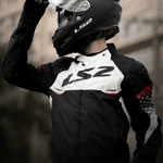 Jaqueta Ls2 Apex - Preta/branca/vermelha